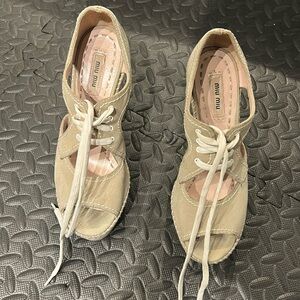 Miu miu wedges
